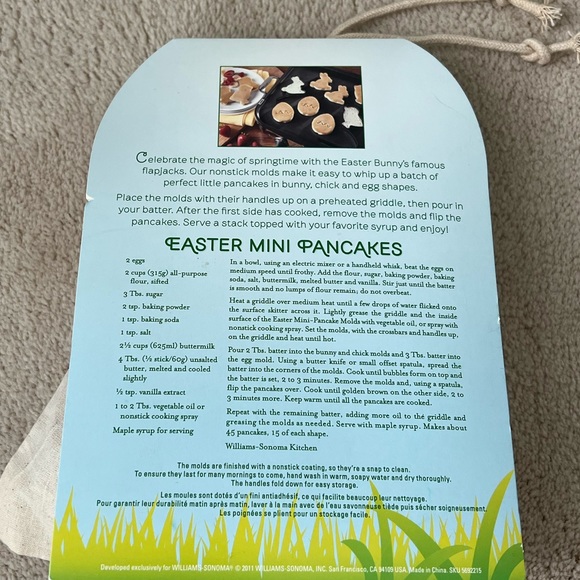 Williams Sonoma Mini Easter Pancake Molds - Picture 2 of 2